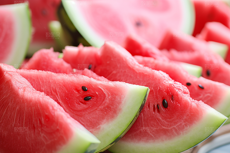 西瓜水果清新夏季