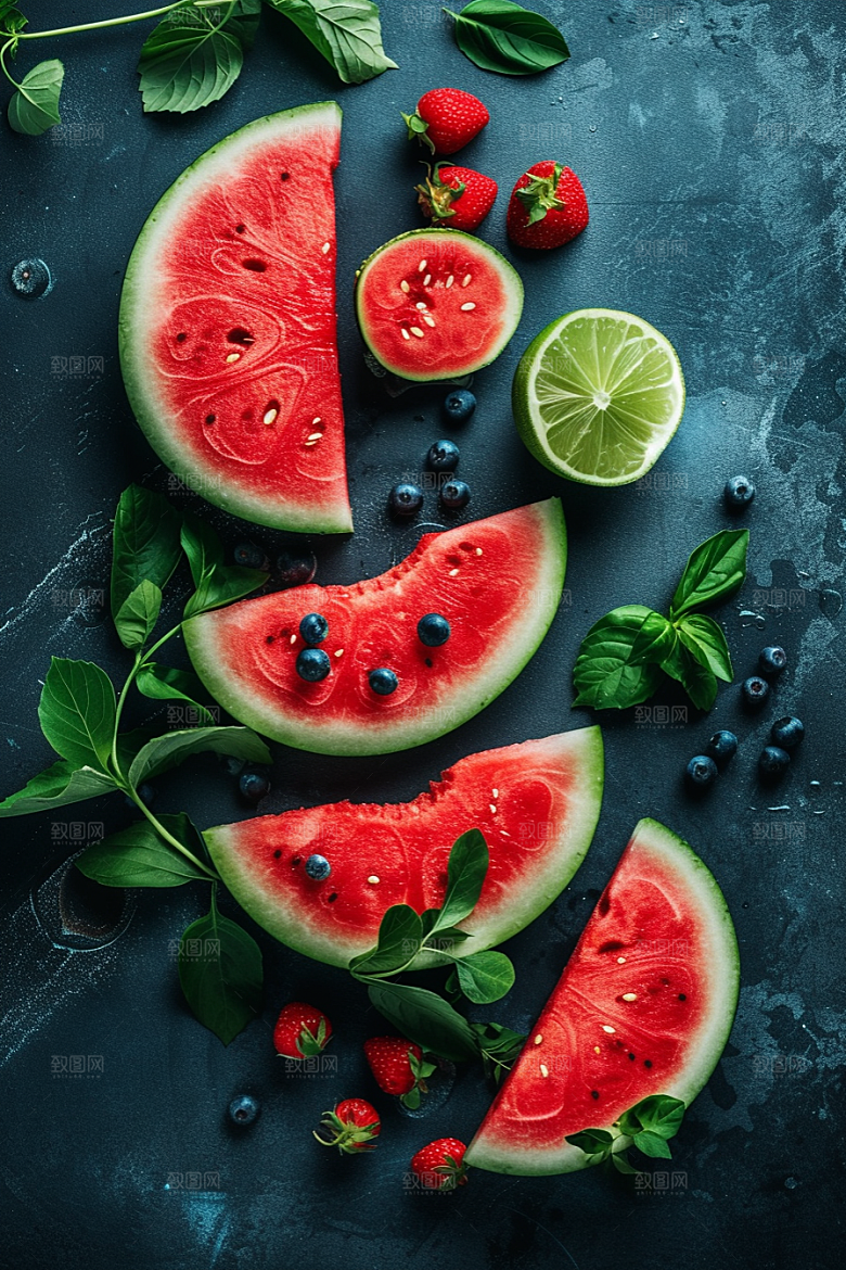 西瓜水果夏天立夏