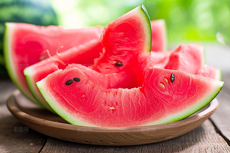 西瓜水果清新立夏
