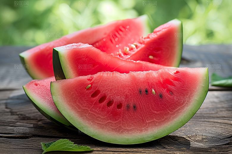 西瓜水果夏季清新