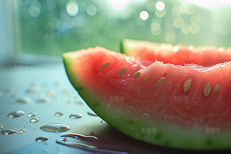 西瓜水果清新夏季