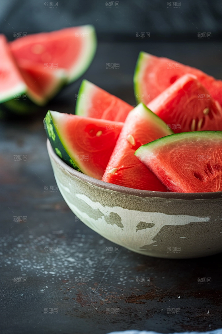 西瓜水果清新夏天