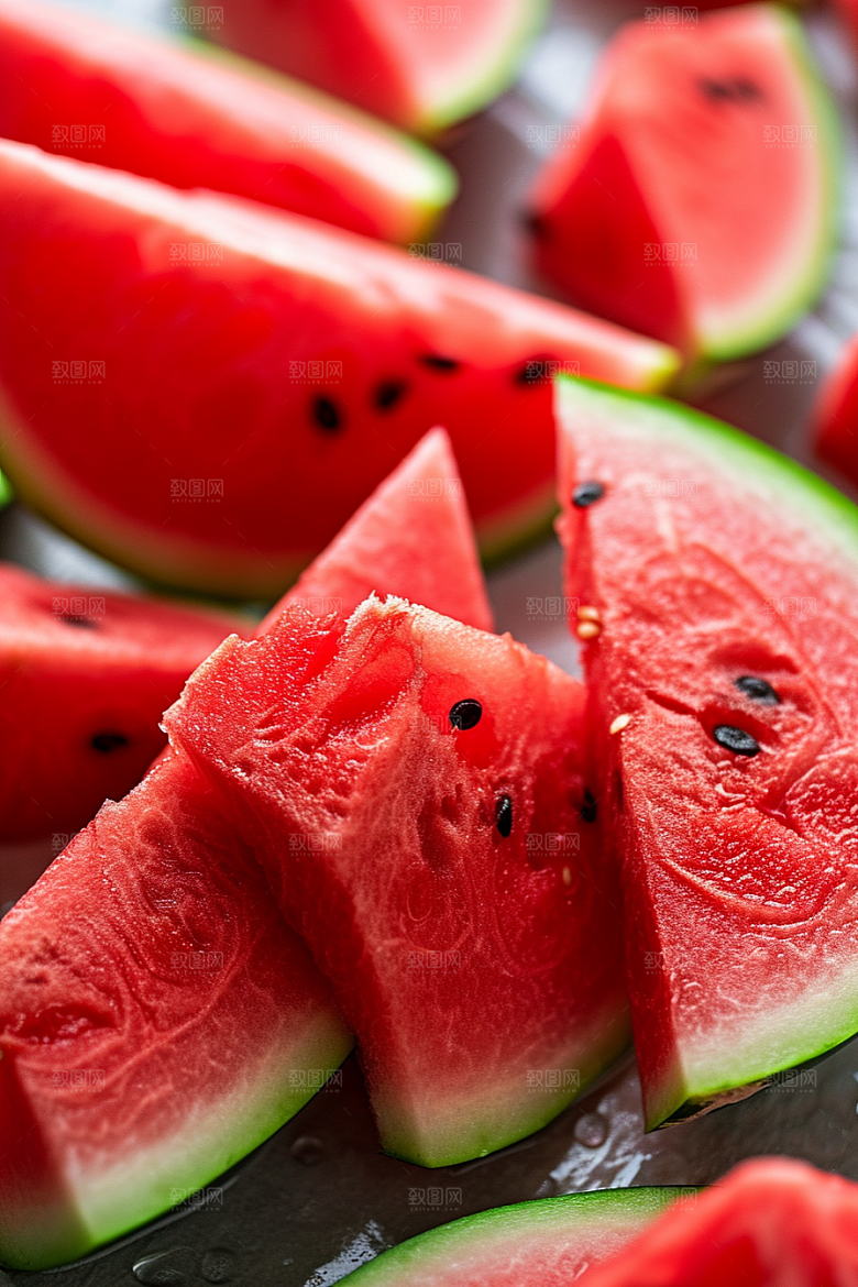 西瓜水果夏季自然