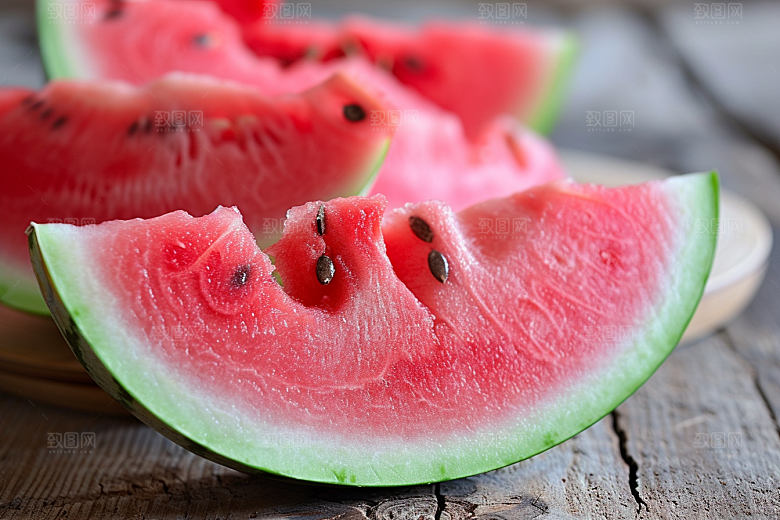西瓜水果清新夏季