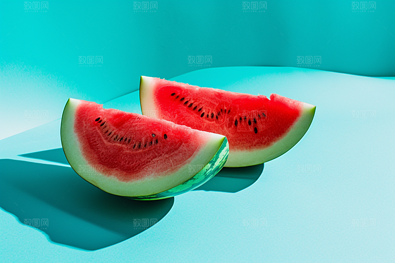 西瓜水果夏季自然