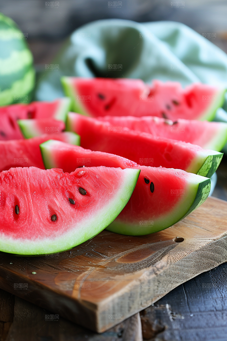 西瓜水果清新夏季