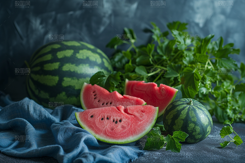 西瓜水果美食高清