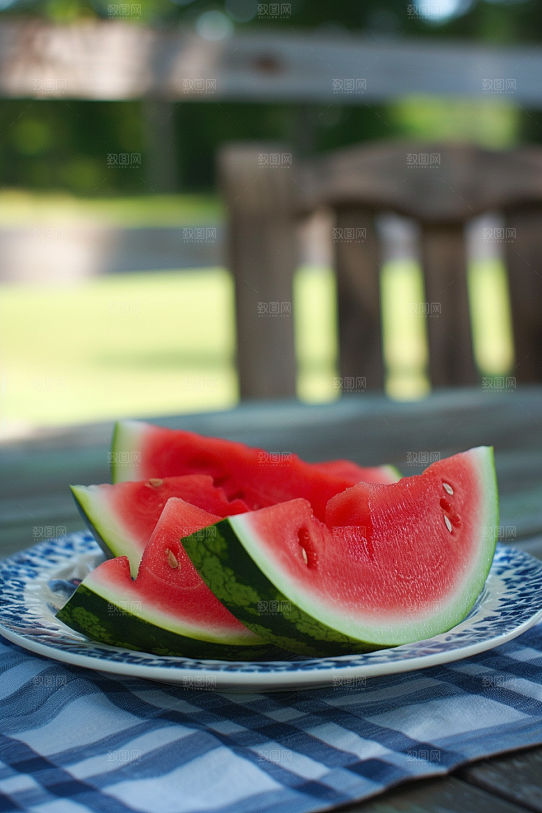西瓜水果清凉夏天