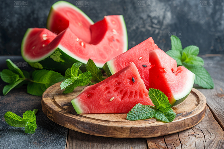 西瓜水果清新立夏