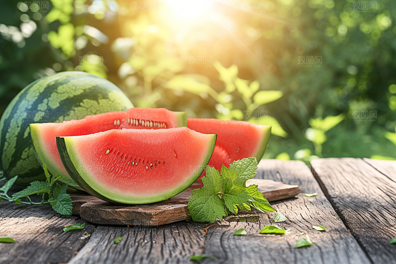西瓜水果清凉夏季