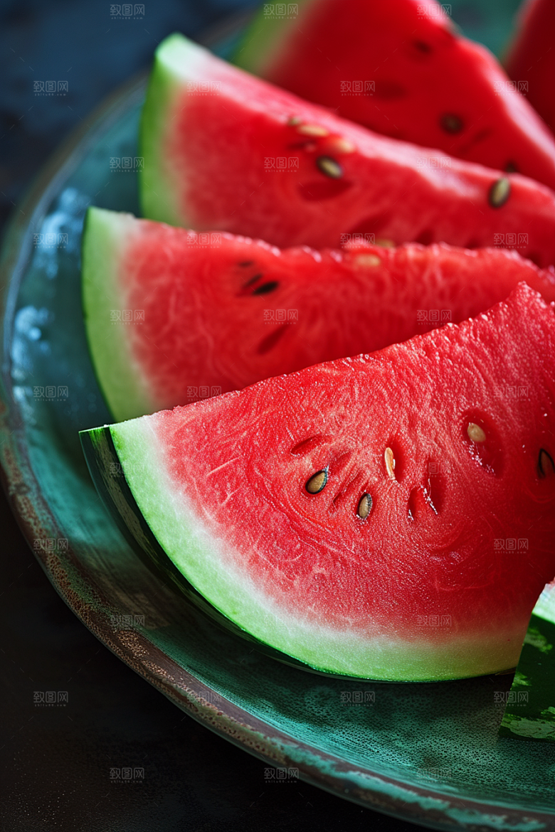 西瓜水果清新夏天