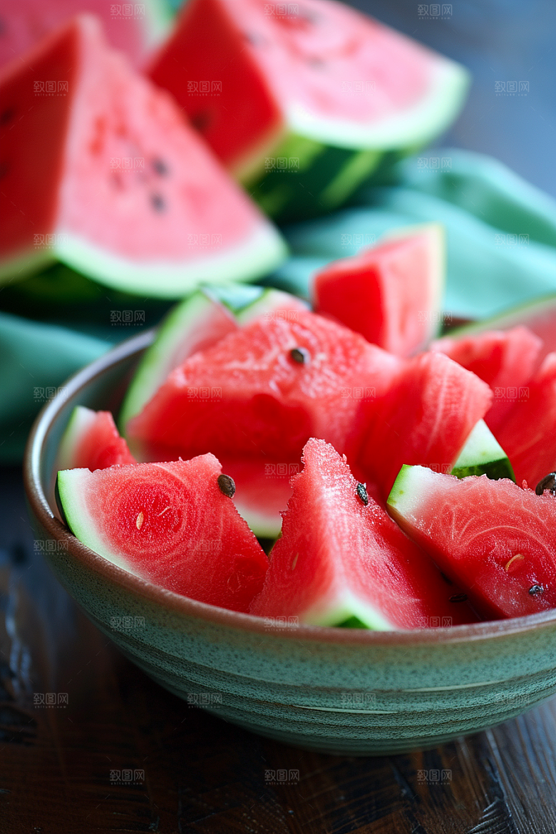 西瓜水果夏季高清