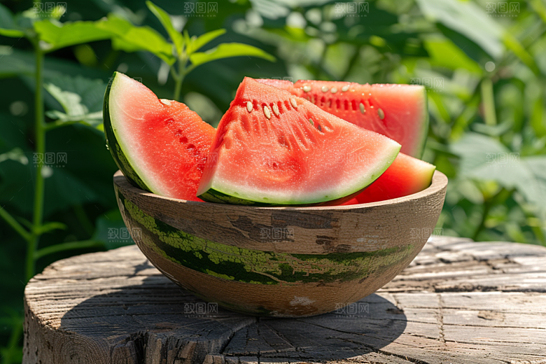 西瓜水果清凉夏天