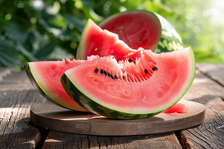 西瓜水果立夏摄影图