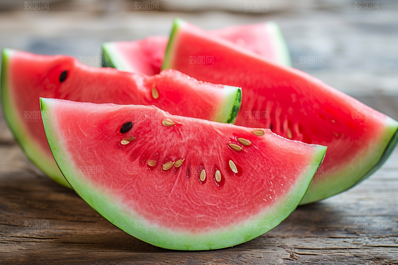 西瓜水果夏季自然