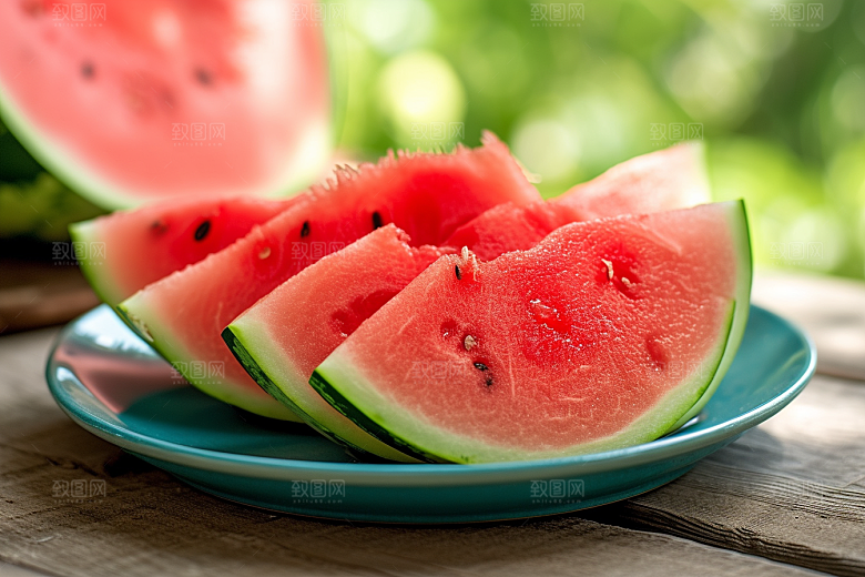 西瓜水果立夏清新