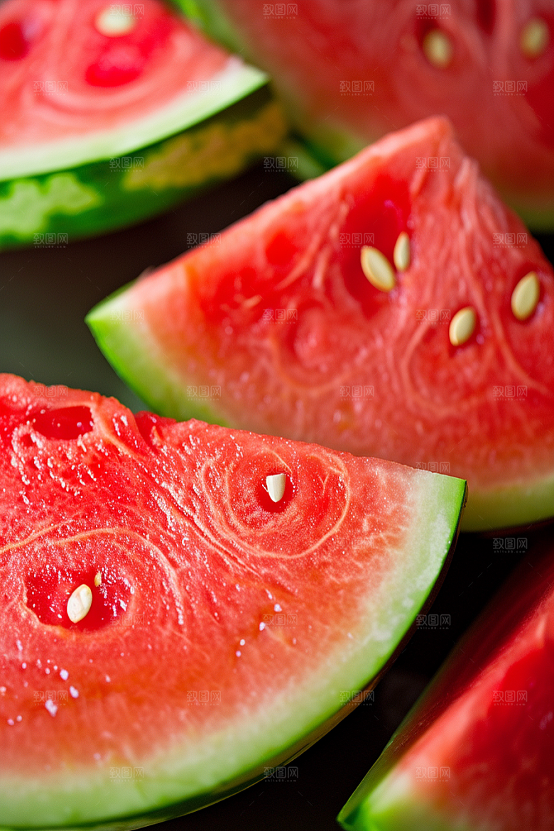 西瓜水果清新夏季
