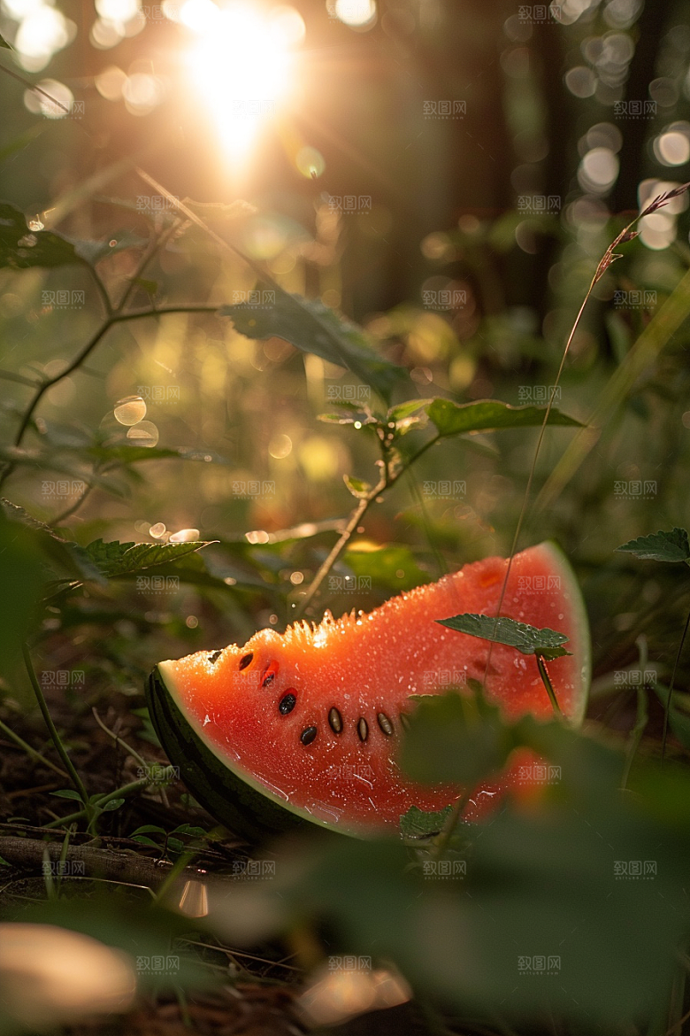 西瓜水果美食夏天