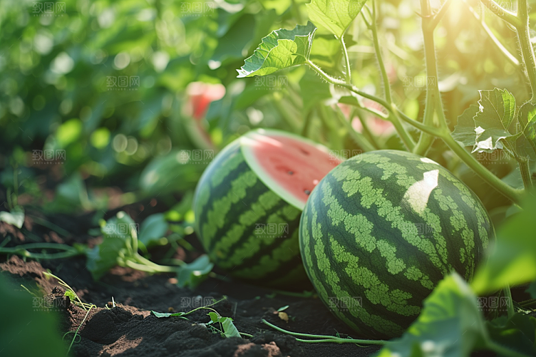 西瓜水果立夏清新
