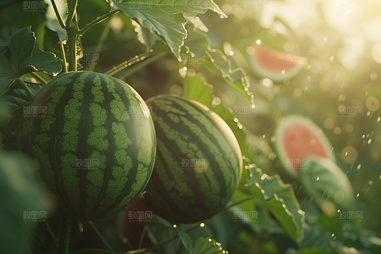 西瓜水果夏天高清