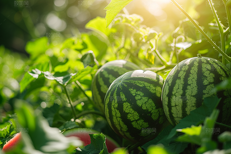 西瓜水果立夏摄影图