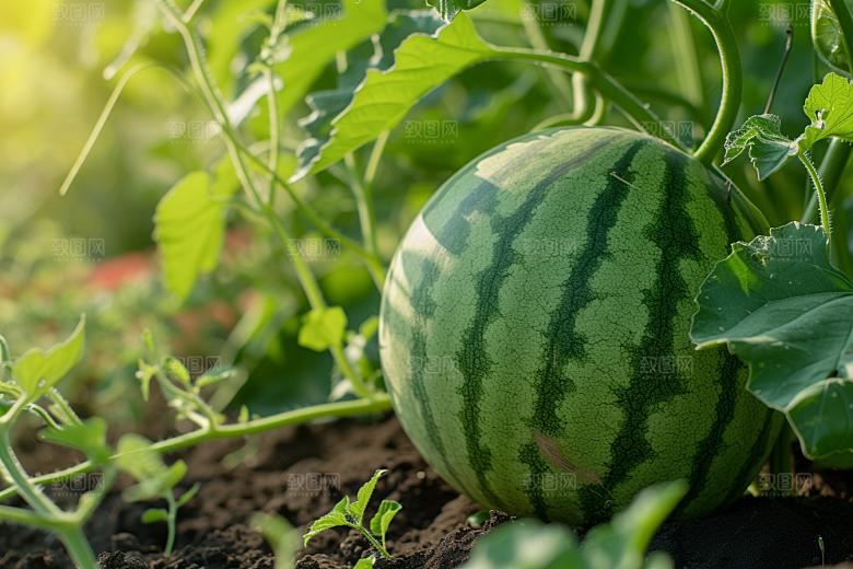 西瓜水果夏天摄影图