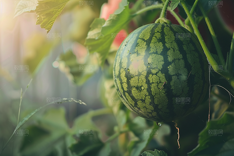 西瓜水果清凉清新