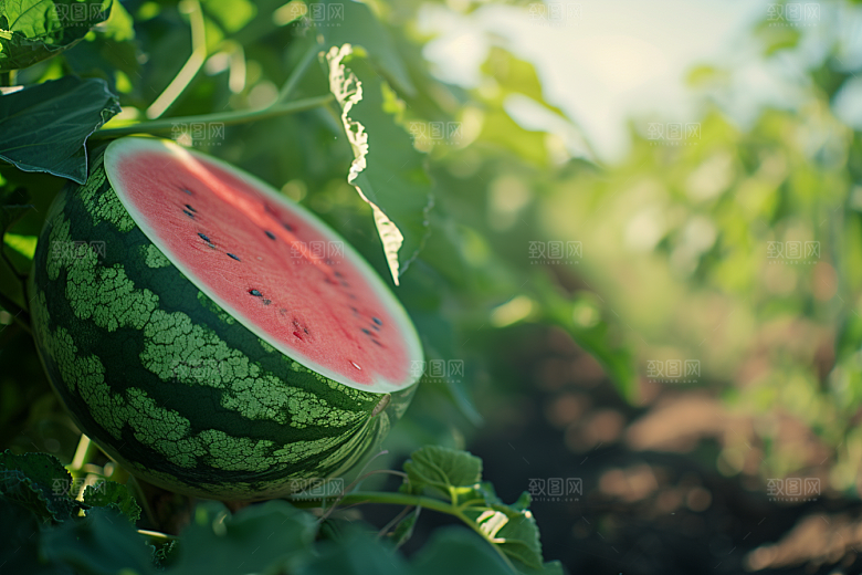 西瓜水果夏季清新