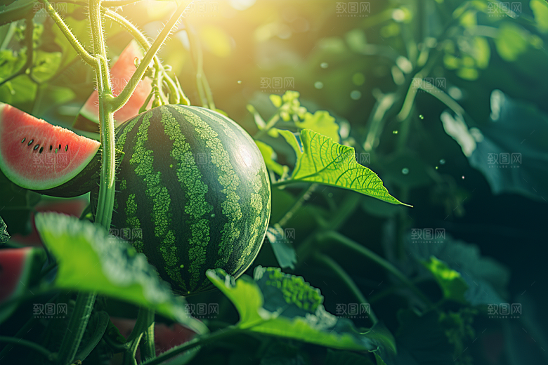 西瓜水果美食清新