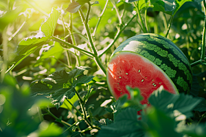 西瓜水果清新夏季