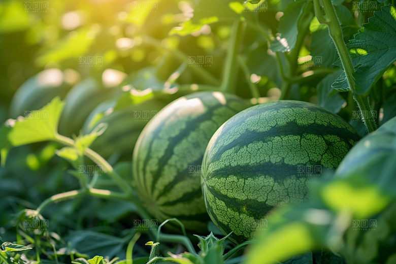 西瓜水果夏天摄影图