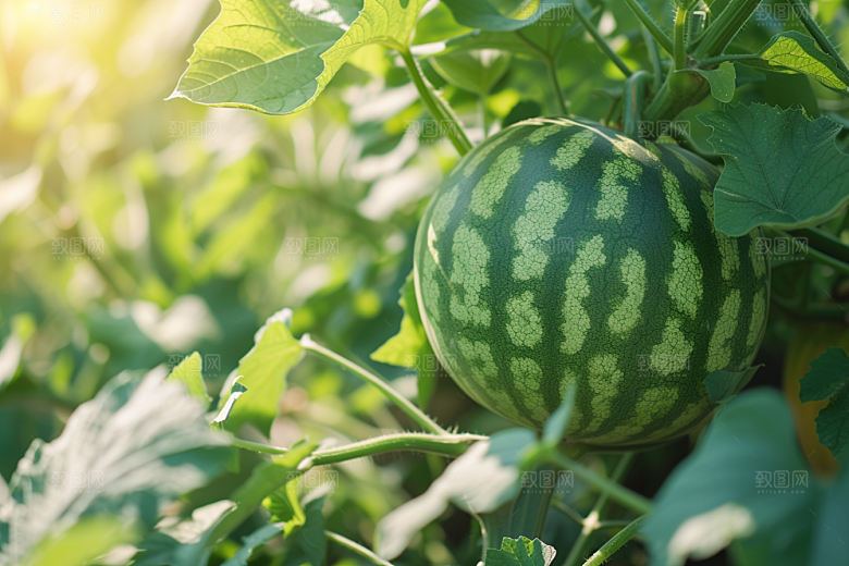西瓜水果清新夏季
