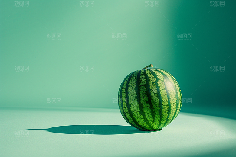 西瓜水果摄影图仲夏