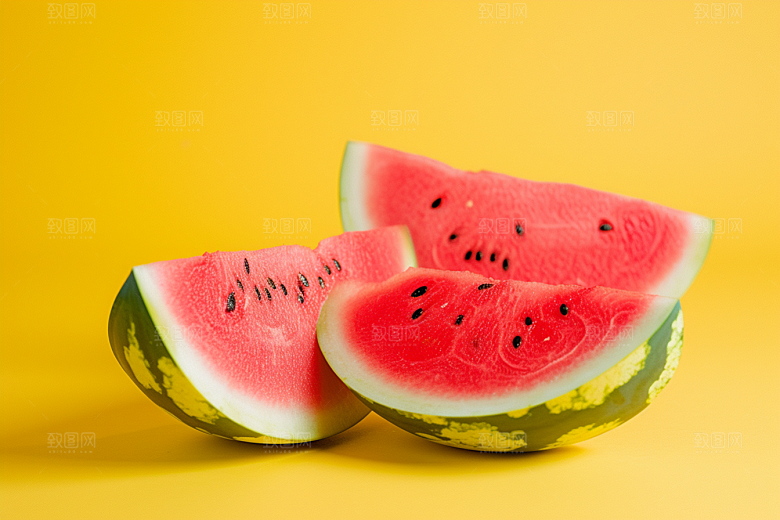西瓜水果夏季自然