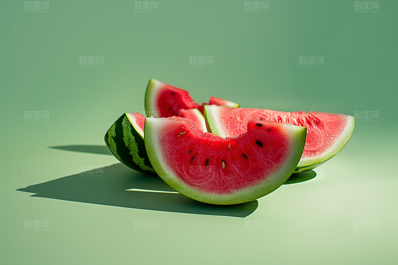 西瓜水果自然清新