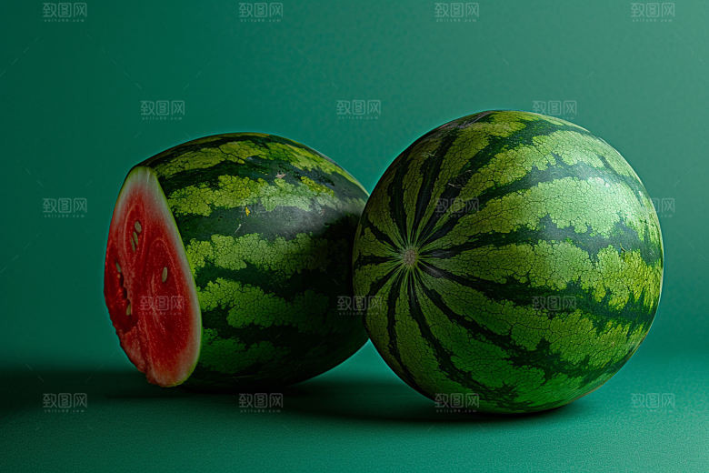 西瓜水果高清夏天