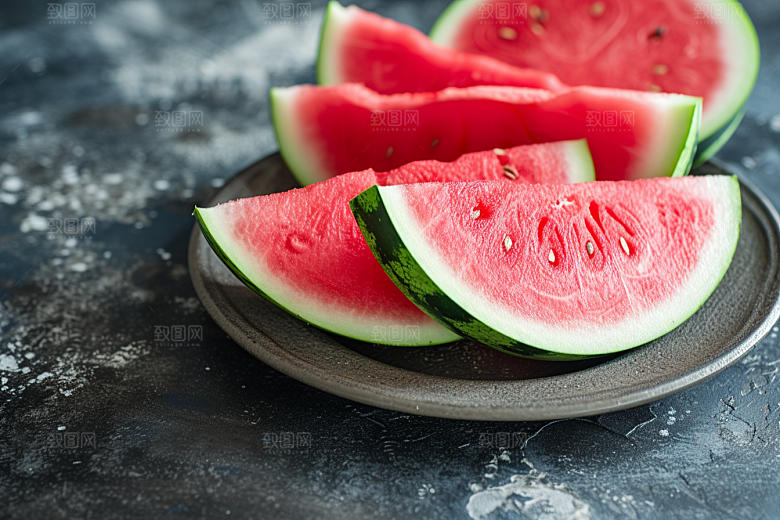 西瓜水果清新夏季