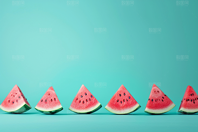 西瓜水果夏季清新