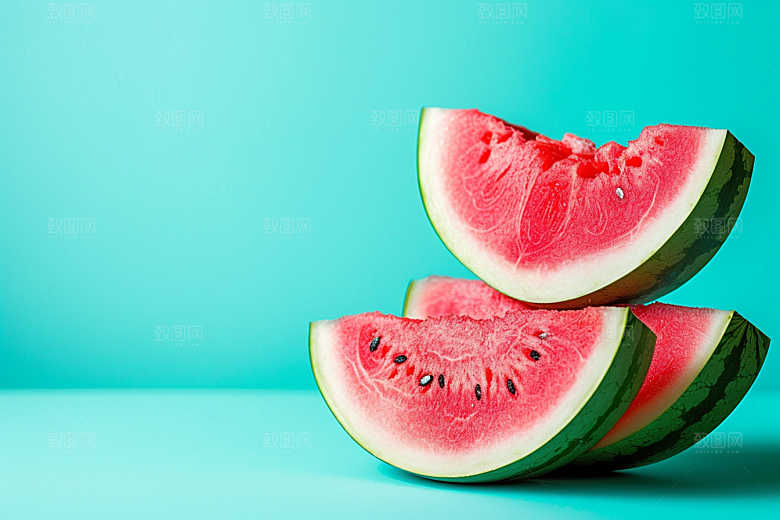 西瓜水果夏天摄影图