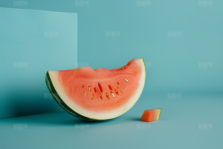 西瓜水果摄影图清凉
