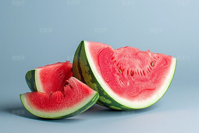 西瓜水果摄影图瓜果