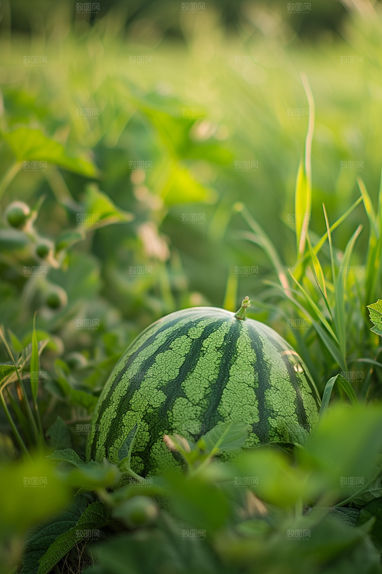 西瓜水果夏天清新