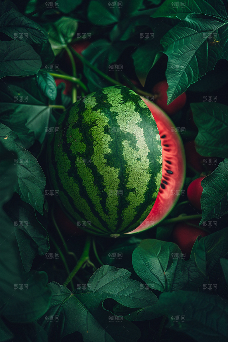 西瓜水果自然清凉