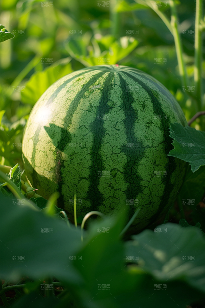 西瓜水果摄影图夏季