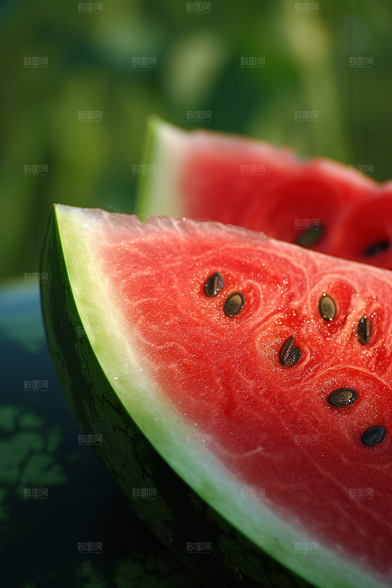 西瓜水果夏季自然
