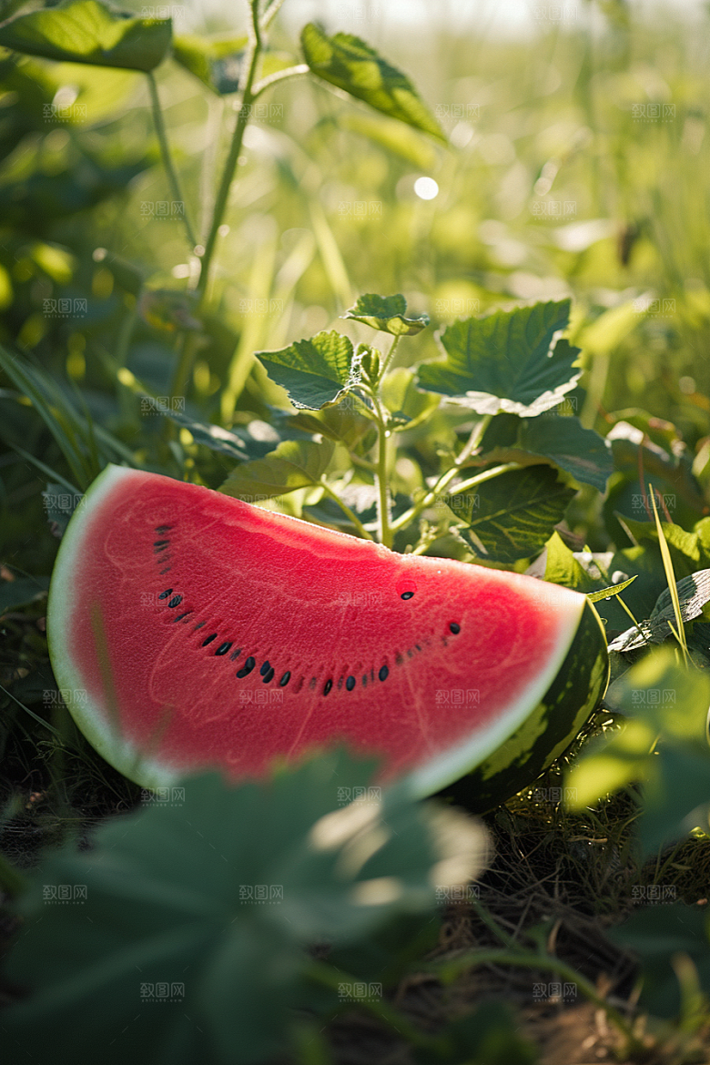 西瓜水果夏季自然