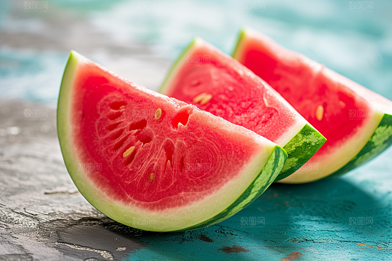 西瓜水果清新夏天