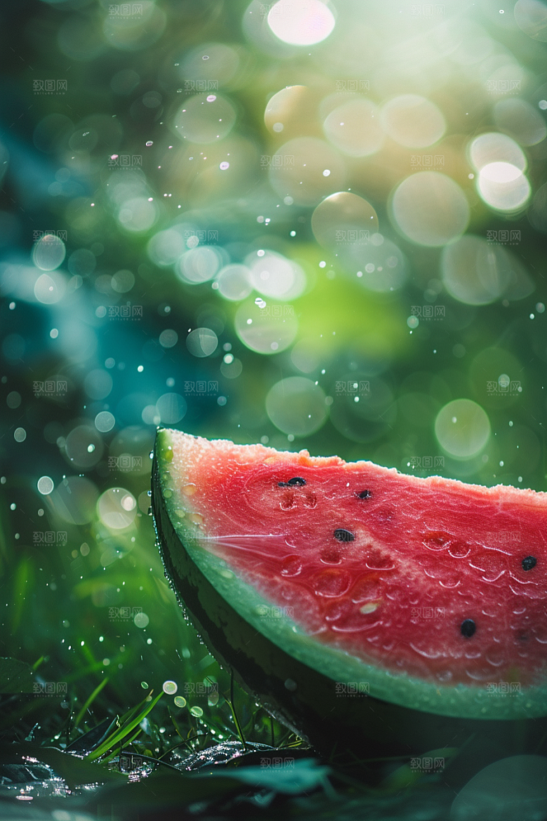 西瓜水果清新夏天