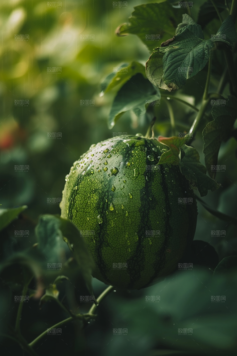 西瓜水果摄影图仲夏