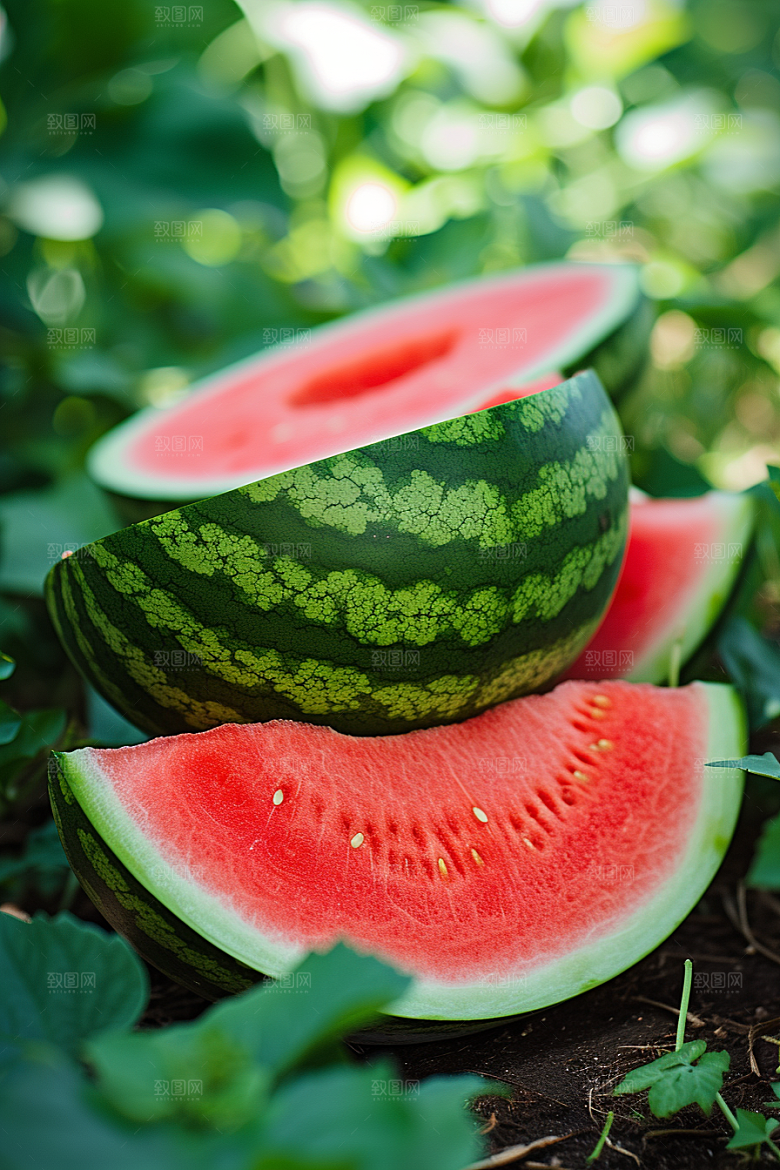 西瓜水果夏季清新